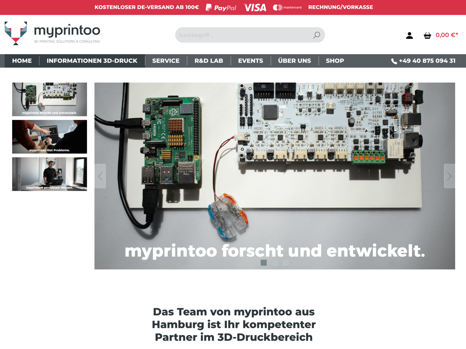Shopware 6 Relaunch für Myprintoo GmbH