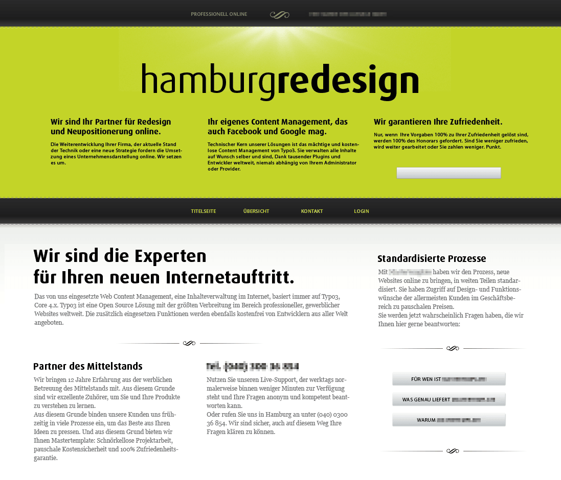 Webdesign und Marketing für Hamburg Redesign