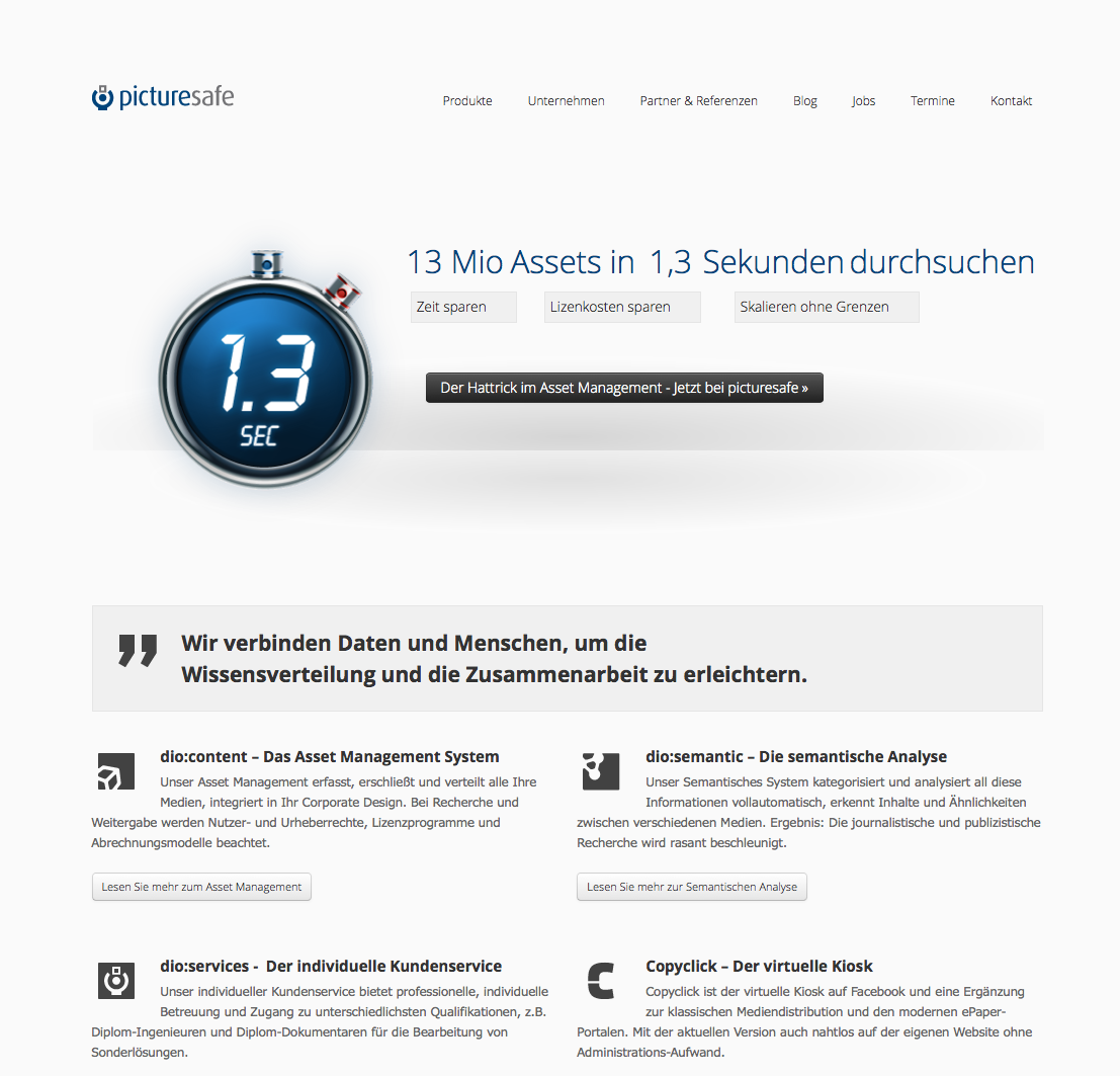 Relaunch und Restrukturierungs-Marketing picturesafe GmbH